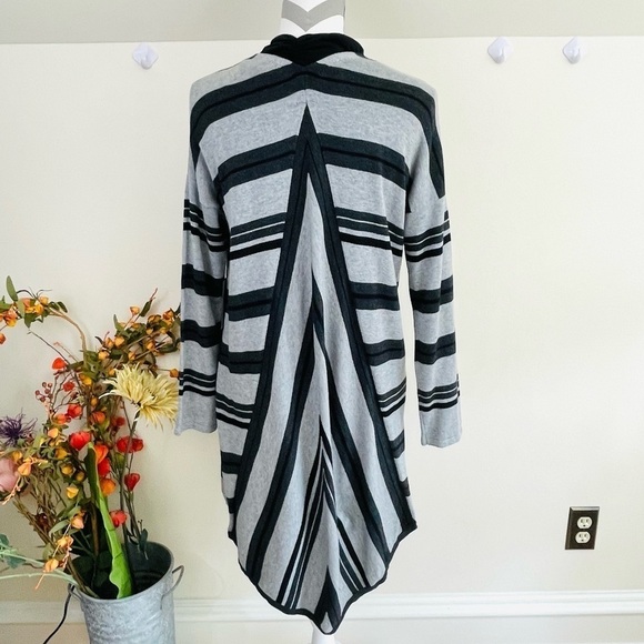 Vince Camuto Striped Duster Cardigan XS - Picture 4 of 12